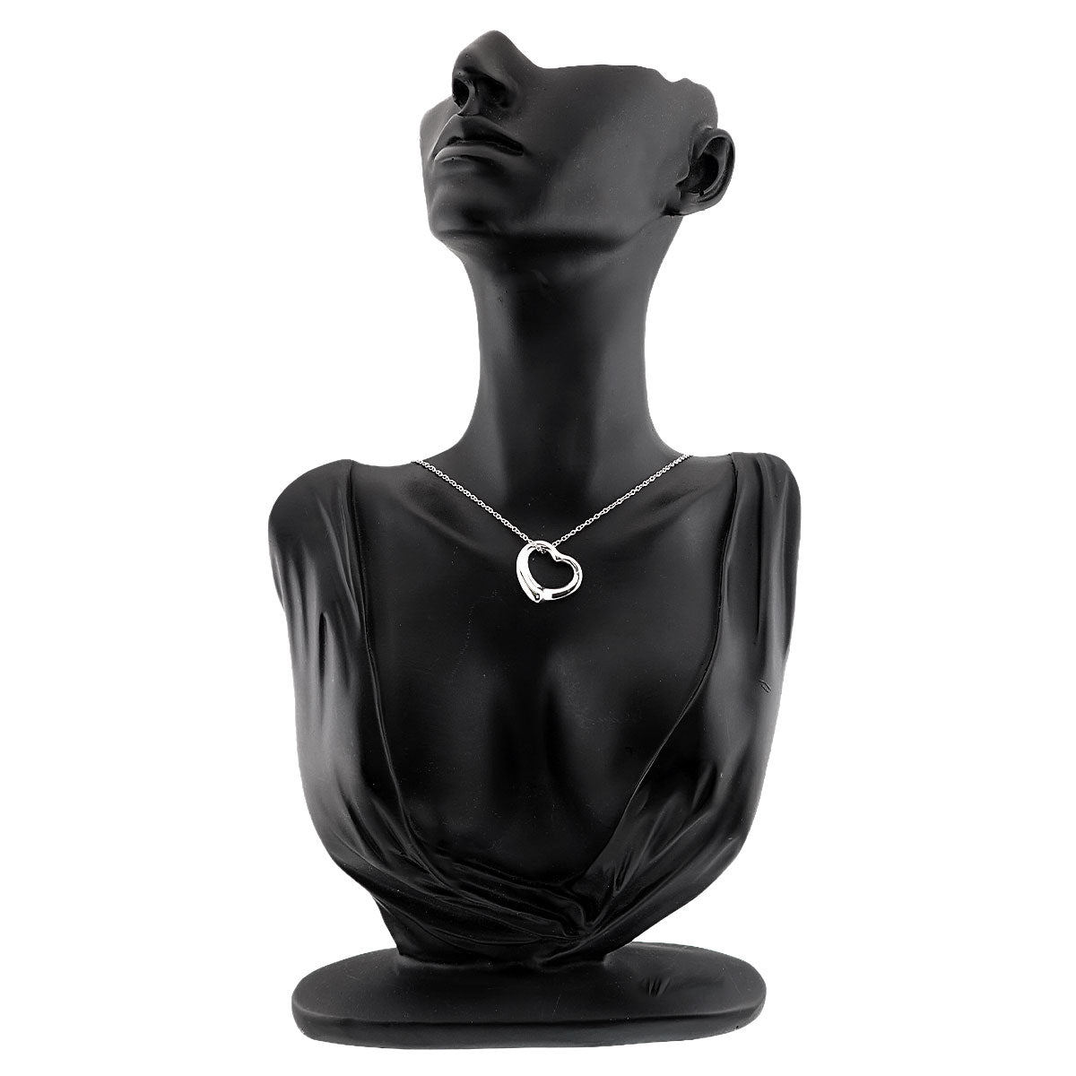 Open Heart Necklace Silver 925