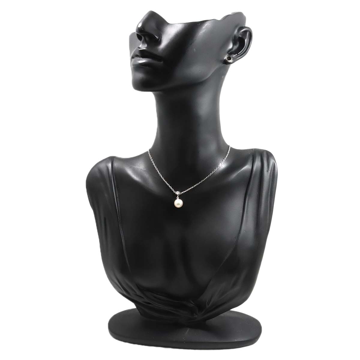 Akoya Pearl 8.0mm Diamond Necklace 18K White Gold 750