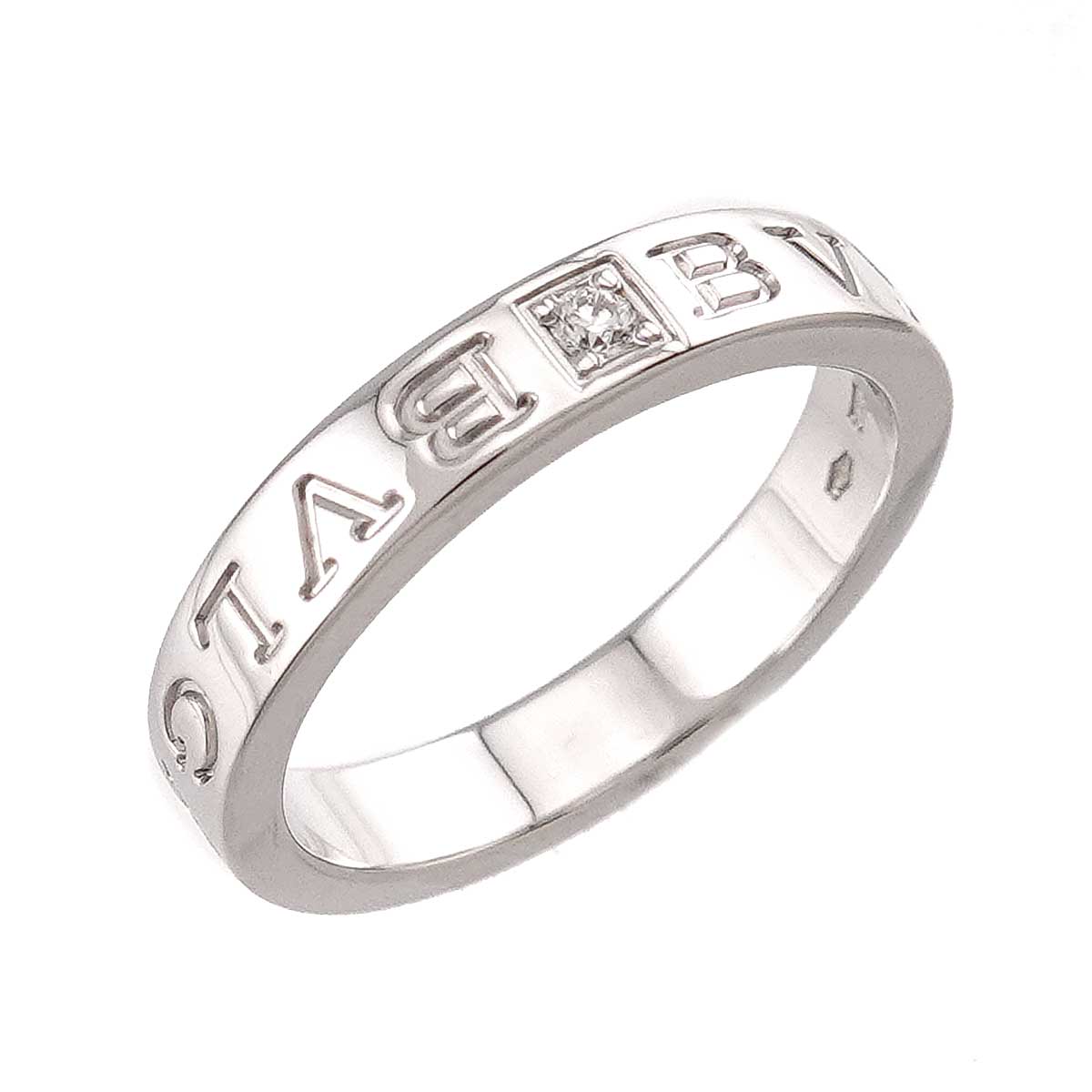 B-ZERO1 Diamond 1P Ring 18K WG 750 size8.25(US)