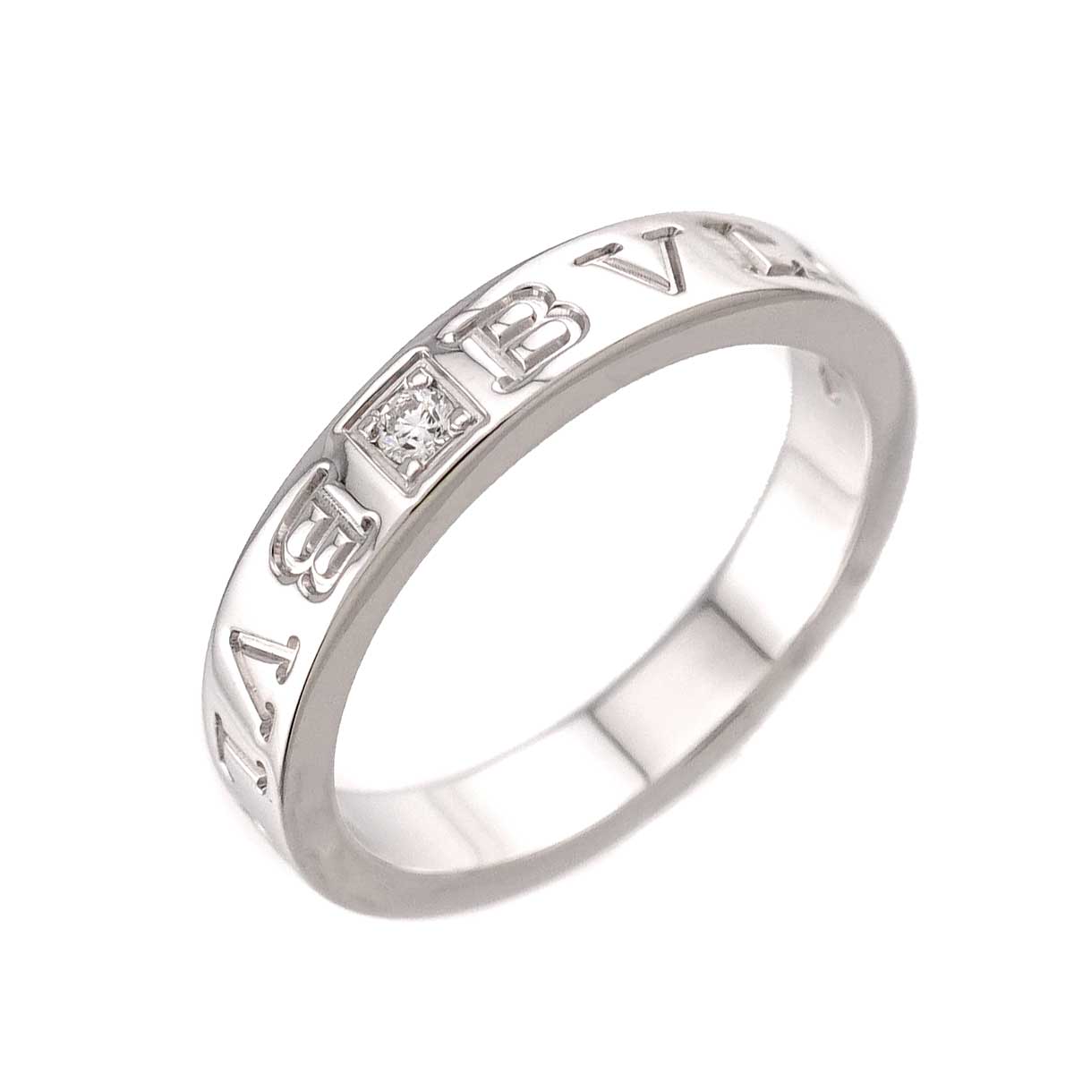 B-ZERO1 Diamond 1P Ring 18K WG 750 size8.25(US)