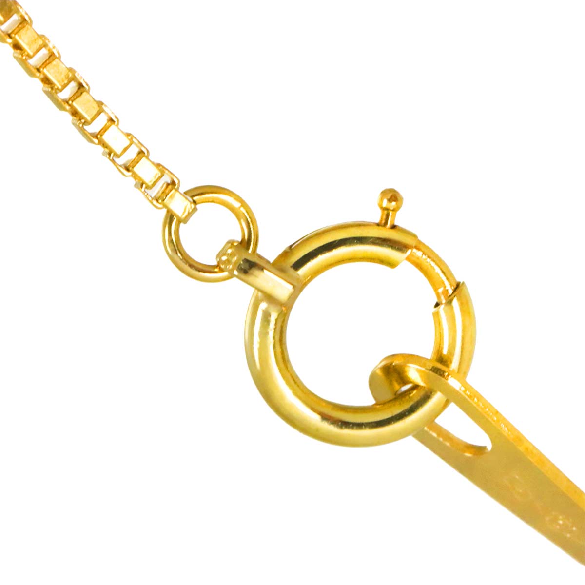 Venetian Necklace 18K K18 YG Yellow Gold 750