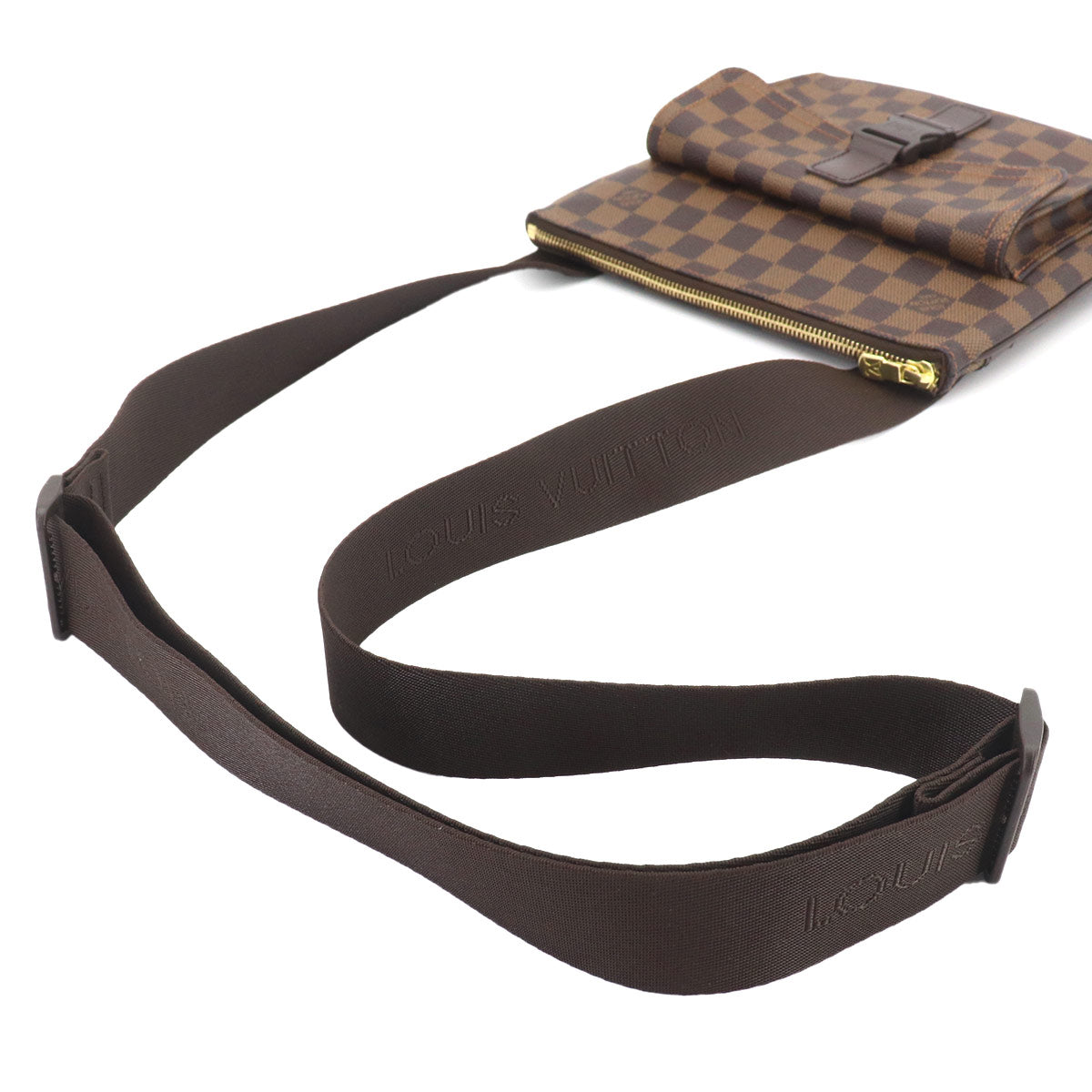Damier Pochette Melville Shoulder Bag Ebene N51127