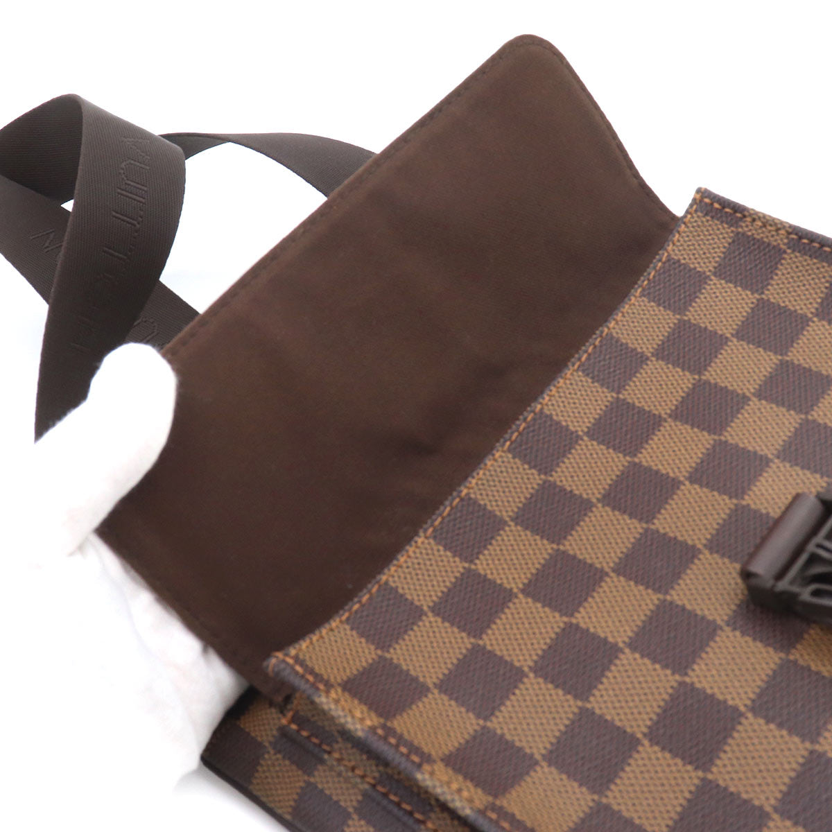 Damier Pochette Melville Shoulder Bag Ebene N51127