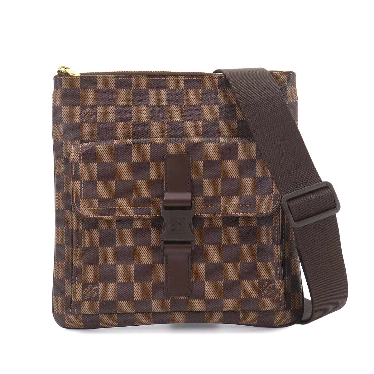 Damier Pochette Melville Shoulder Bag Ebene N51127