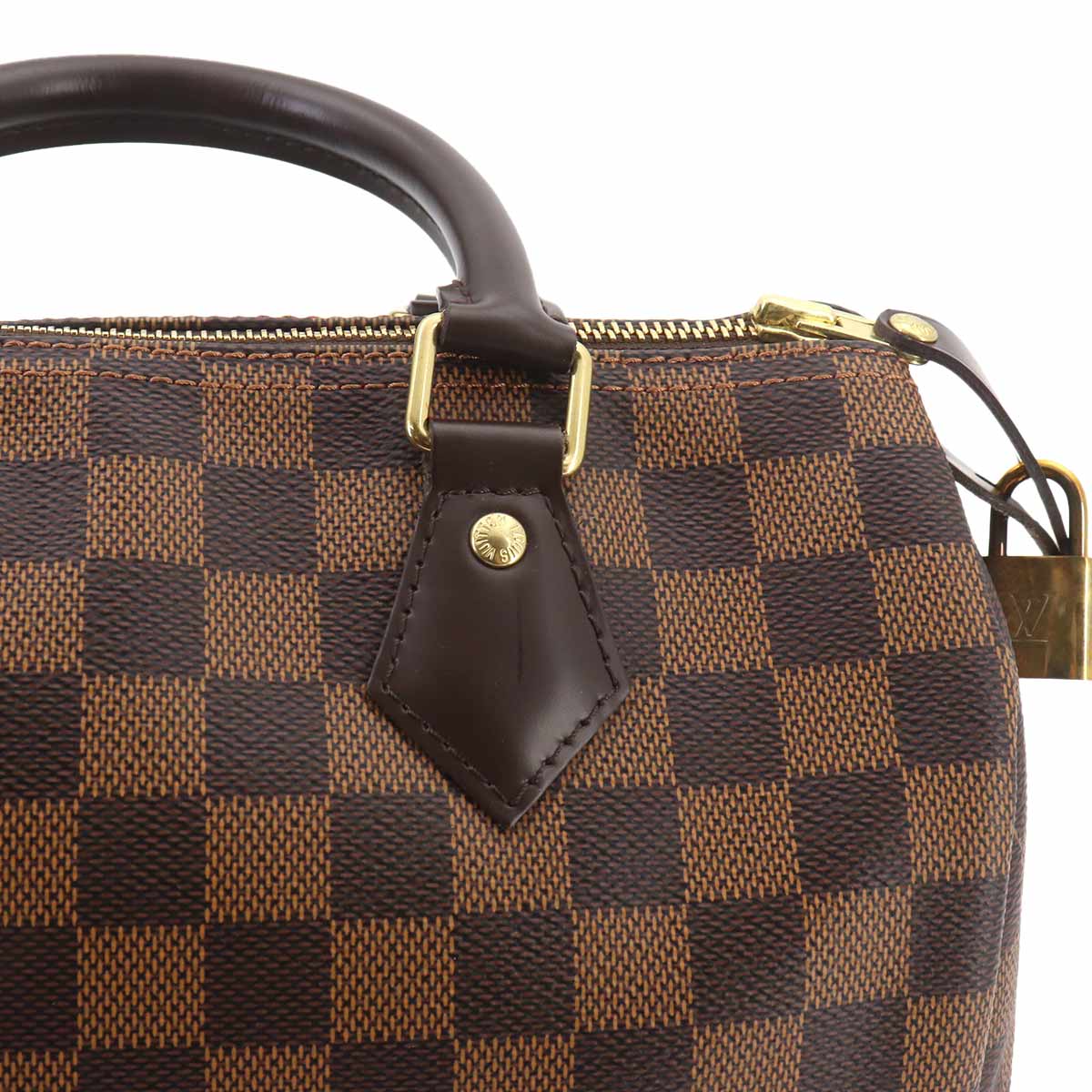 Damier Speedy 25 Hand Bag Ebene N41365 Brown Purse
