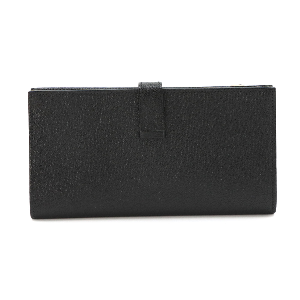 Bearn Souffle Long Wallet Chevre Black Purse