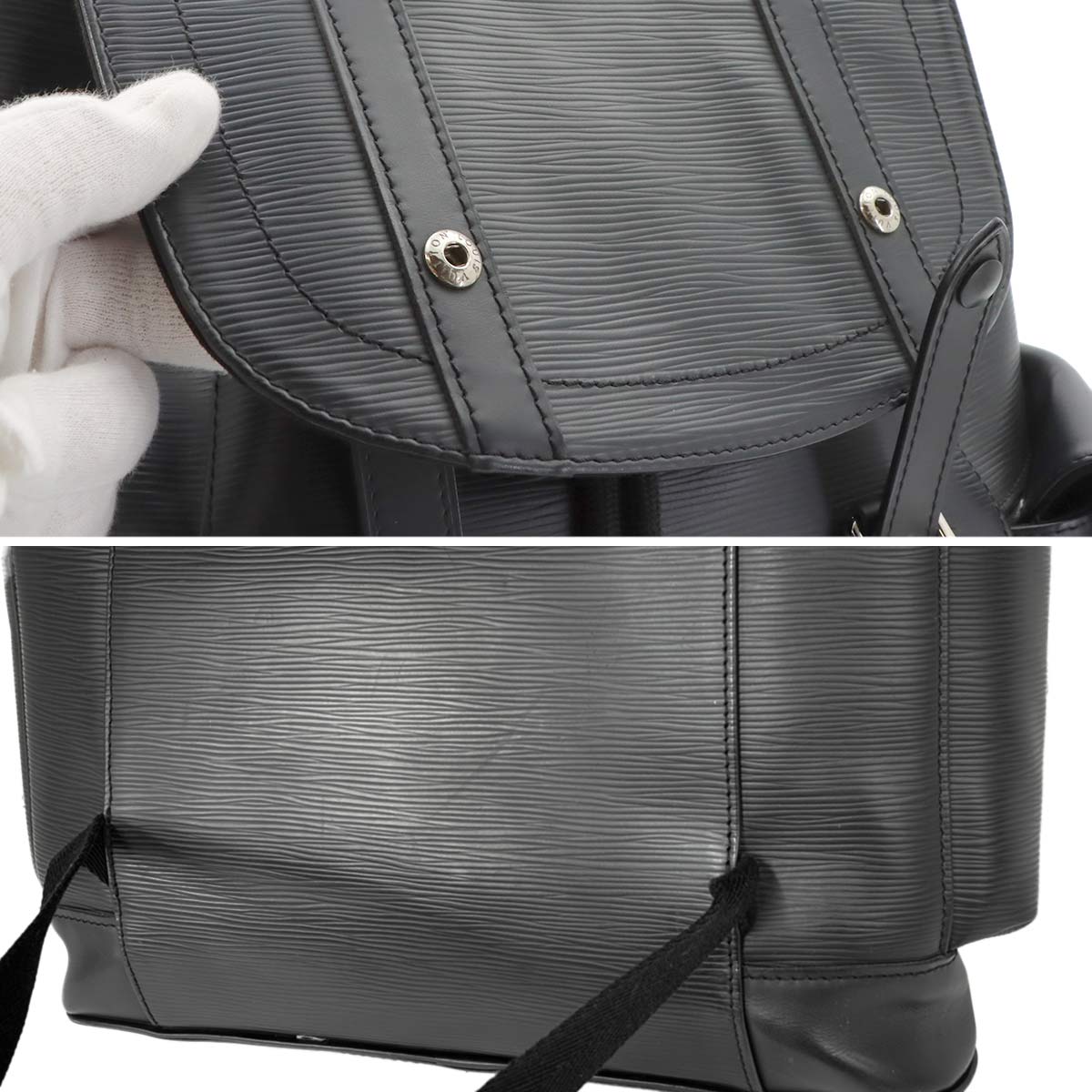 Epi Christopher PM Backpack Leather Noir M50158