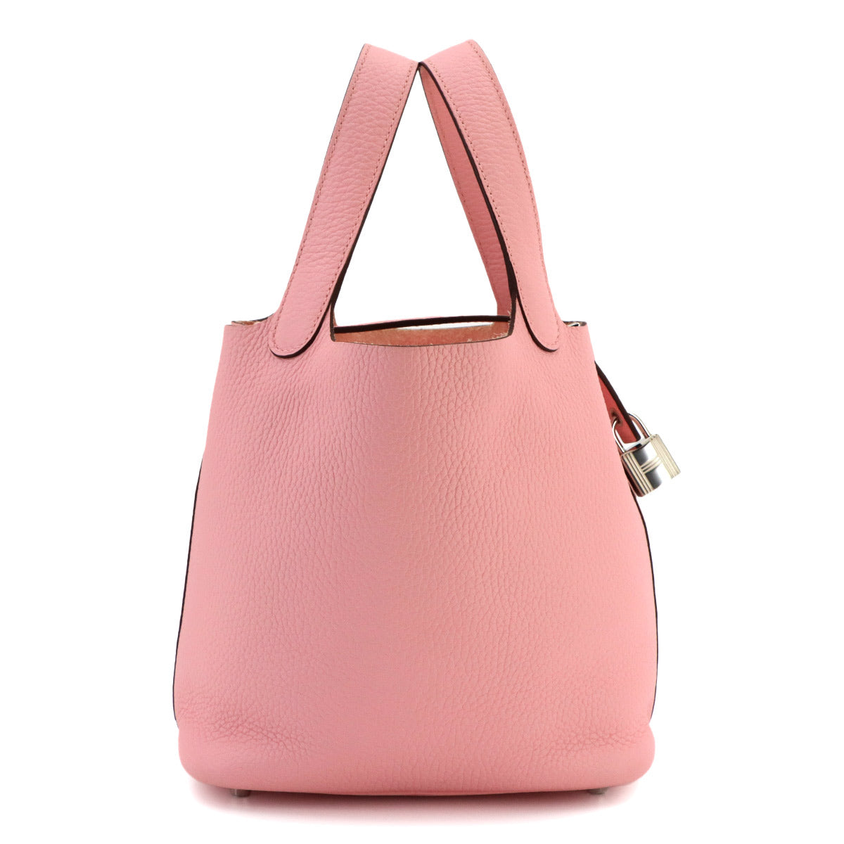 Picotin Lock PM Hand Bag Taurillon Clemence Rose Sakura B