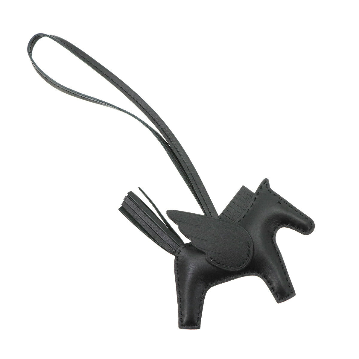 Rodeo Pegasus PM Bag Charm Agneau Milo Veau Swift So Black