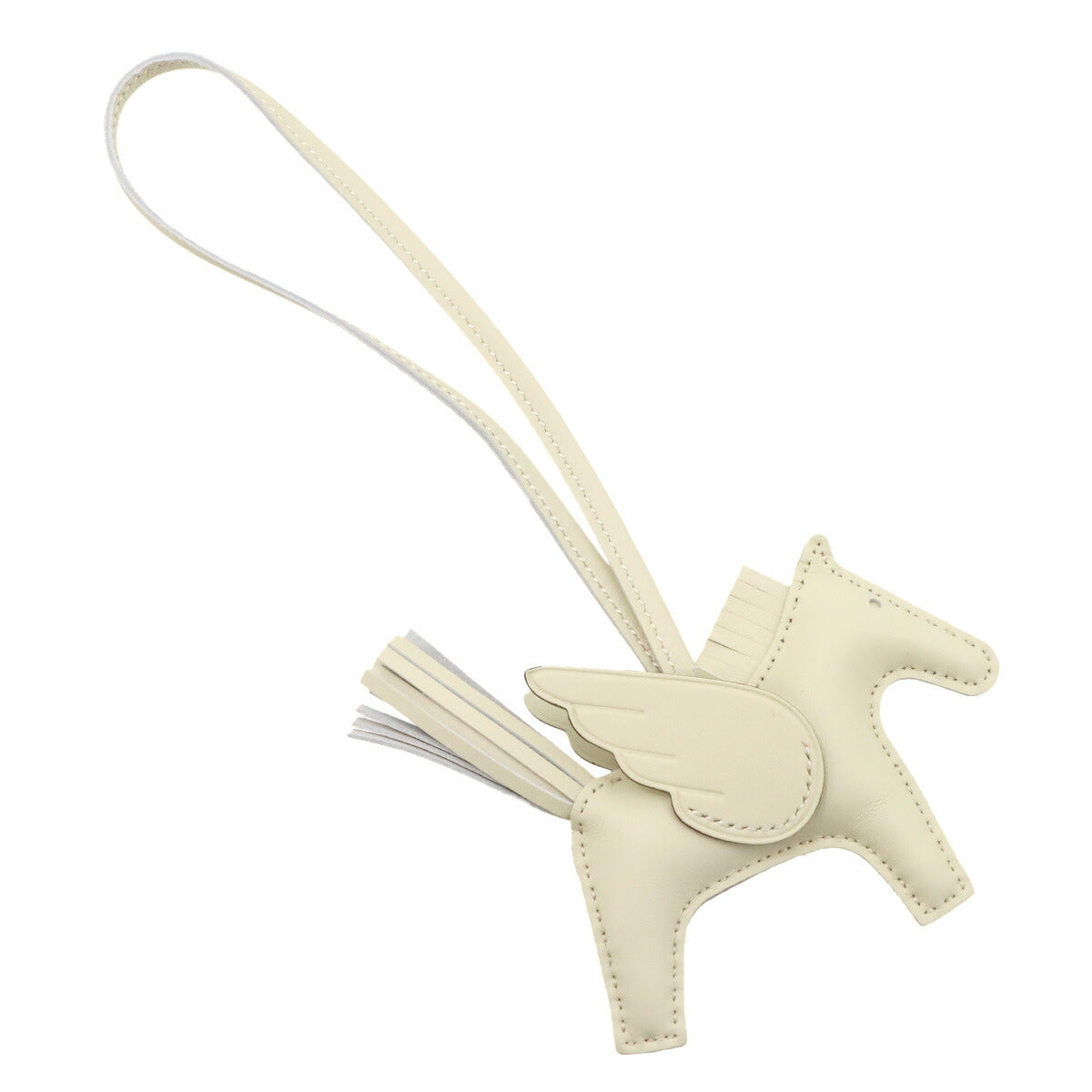 Rodeo Pegasus PM Bag Charm Agneau Milo Nata