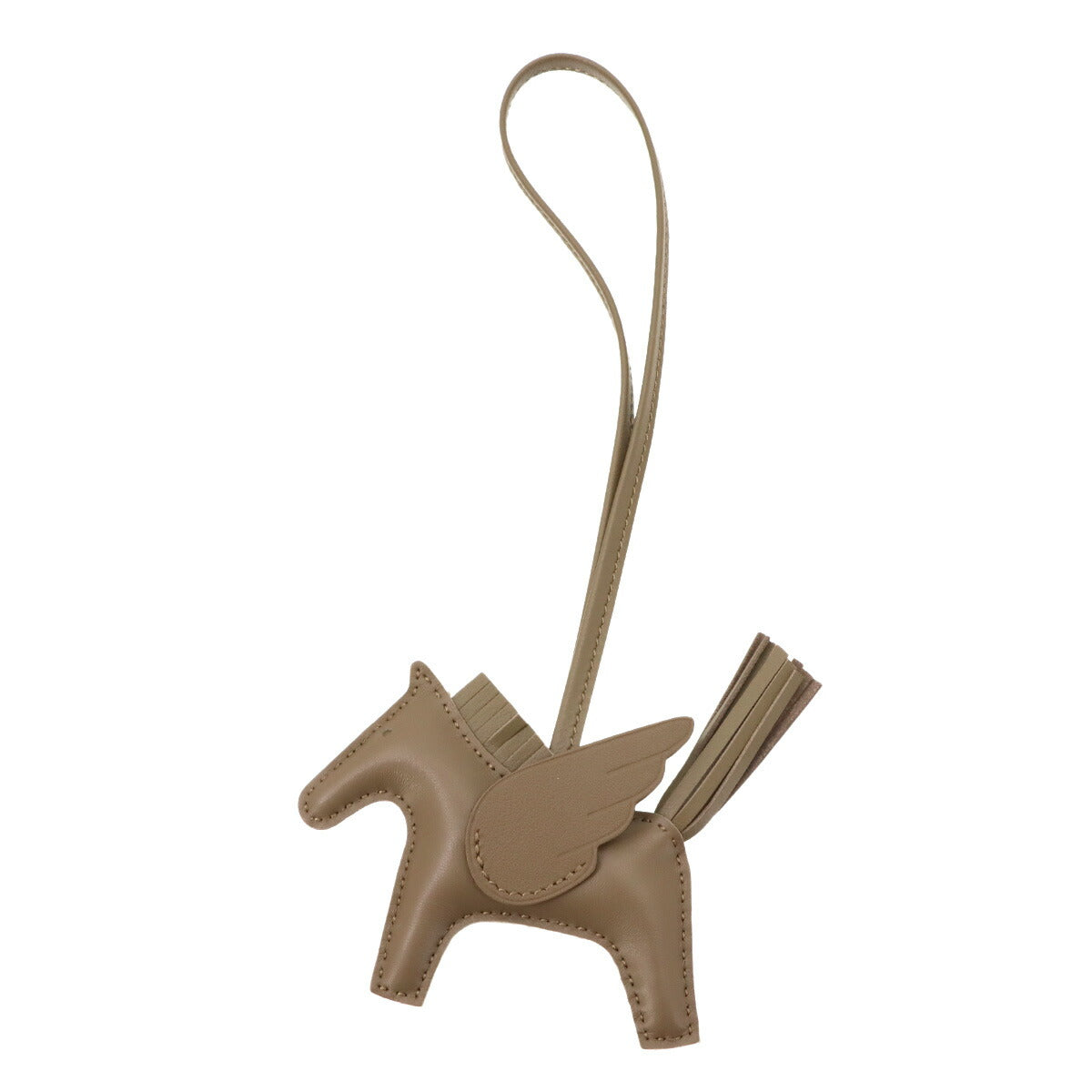 Rodeo Pegasus PM Bag Charm Agneau Milo Etoupe