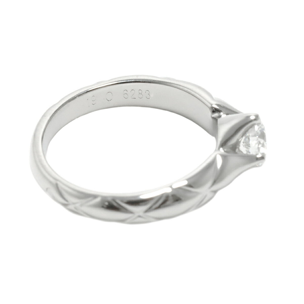 Diamond Ring Pt Platinum size4.5-4.75(US)