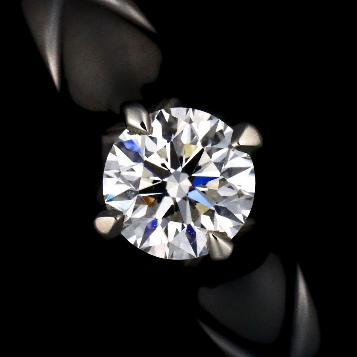 Diamond Ring Pt Platinum size4.5-4.75(US)