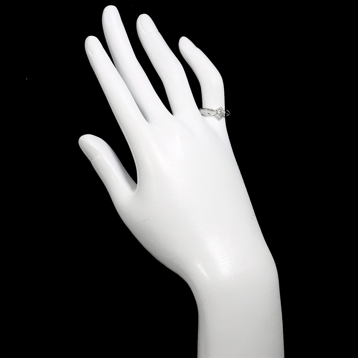 Diamond Ring Pt Platinum size4.5-4.75(US)