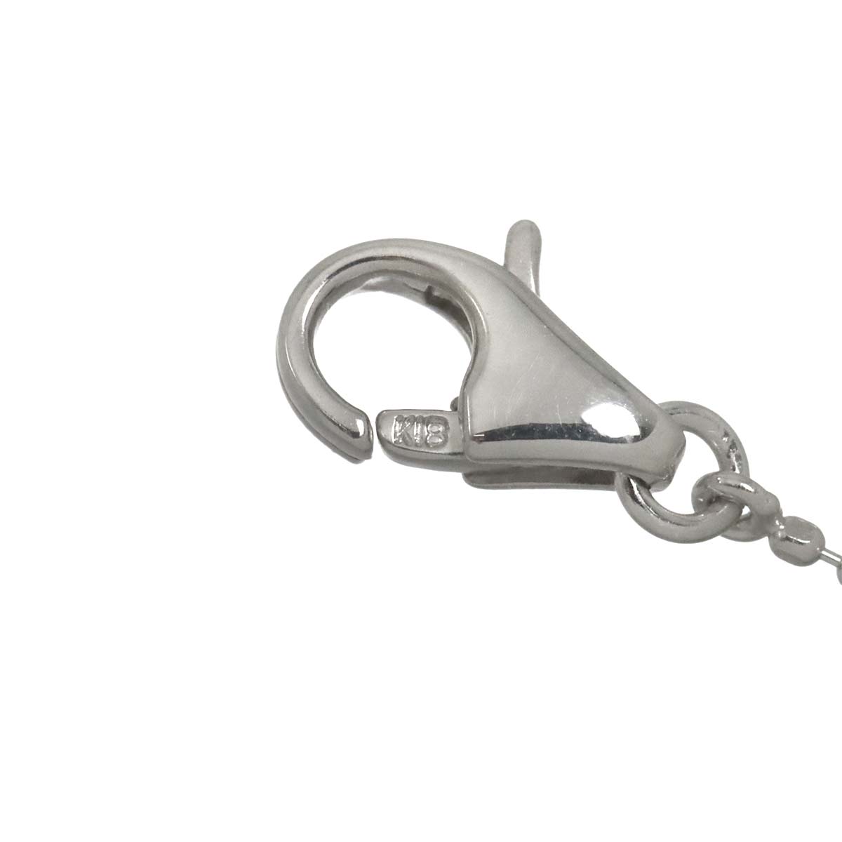 Diamond 0.09ct Necklace 18K White Gold 750