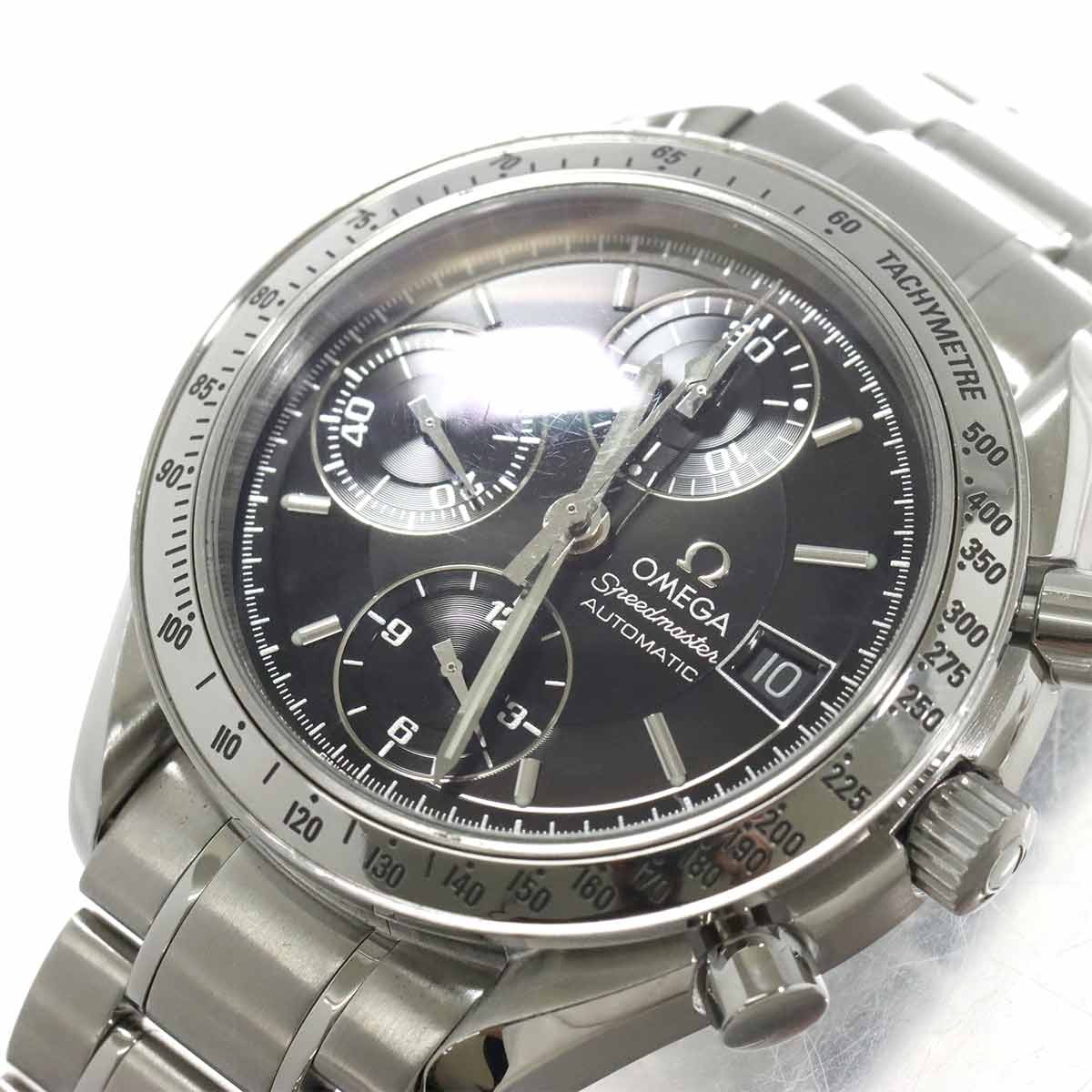 Speedmaster Date 3513 50 Chronograph Automatic Black Dial Mens