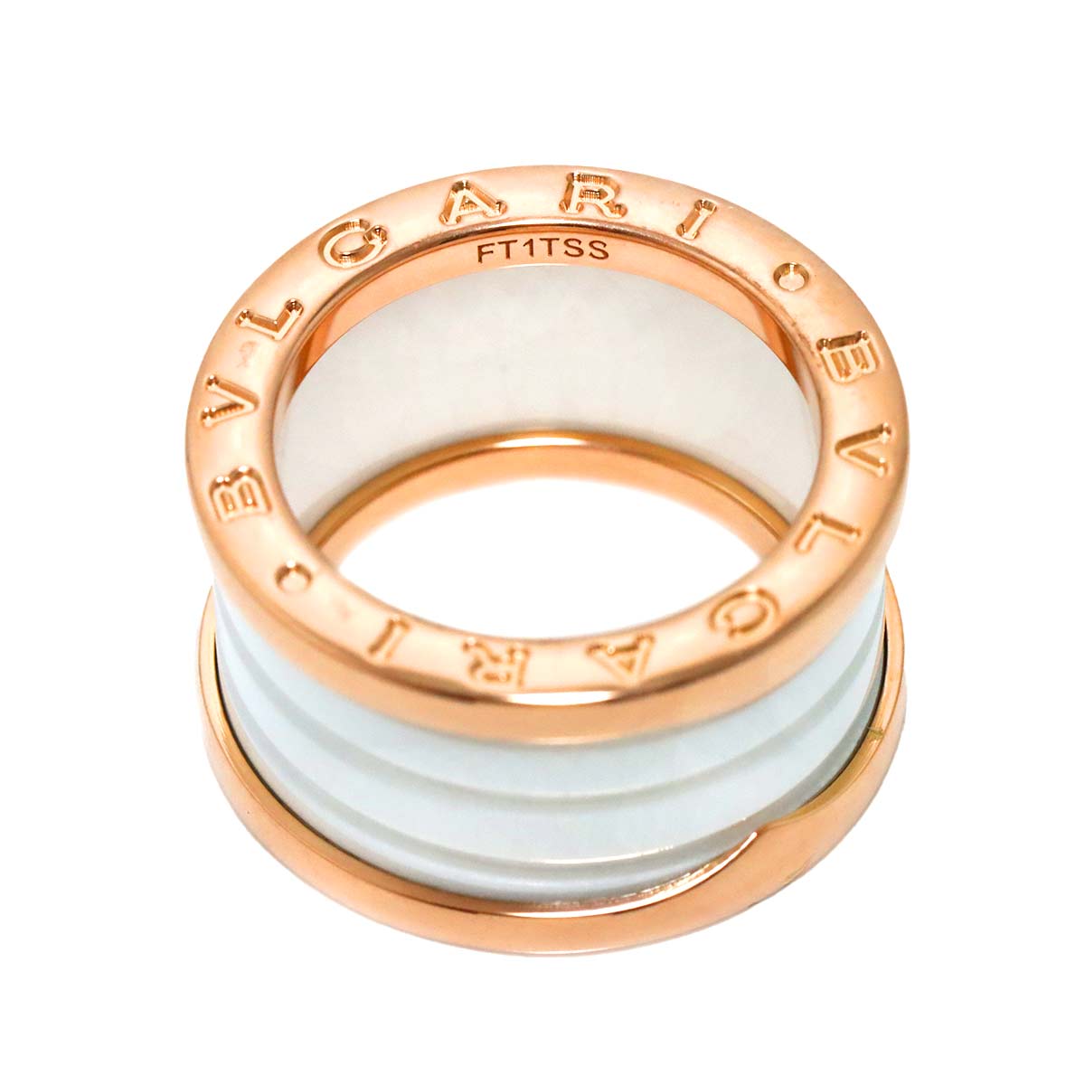 B-ZERO1 4band Ring Ceramic 18K PG 750 Size51 5.25(US)
