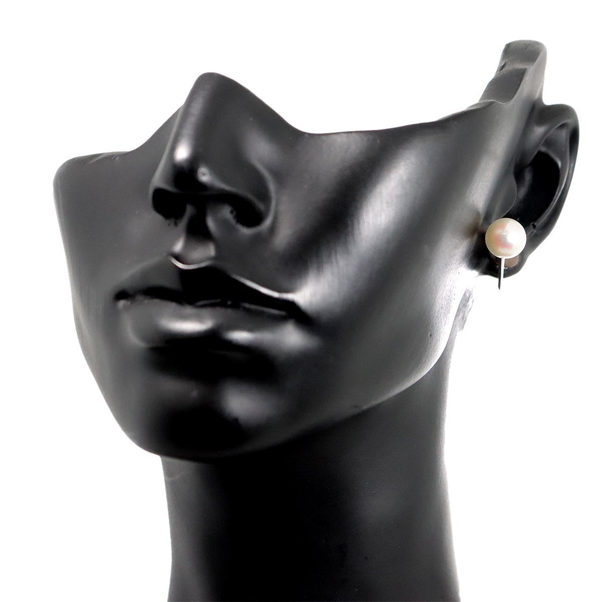 Akoya Pearl 7.7mm Earrings Clip on 14K WG White Gold 585