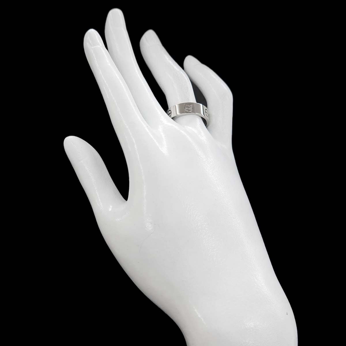 Love Ring 18K White Gold 750 size57 7.5(US)