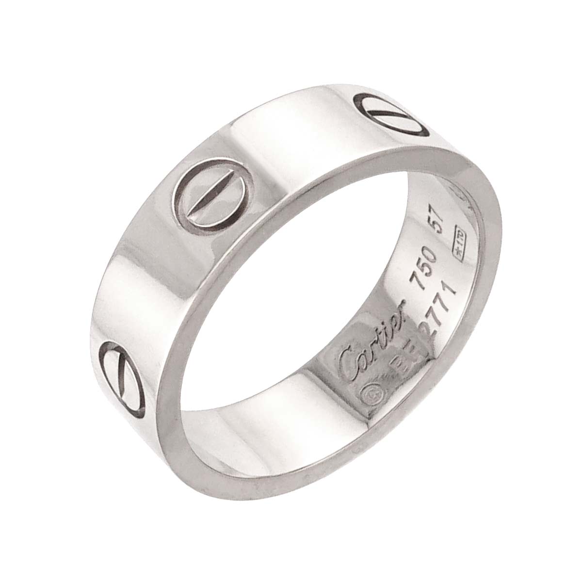 Love Ring 18K White Gold 750 size57 7.5(US)