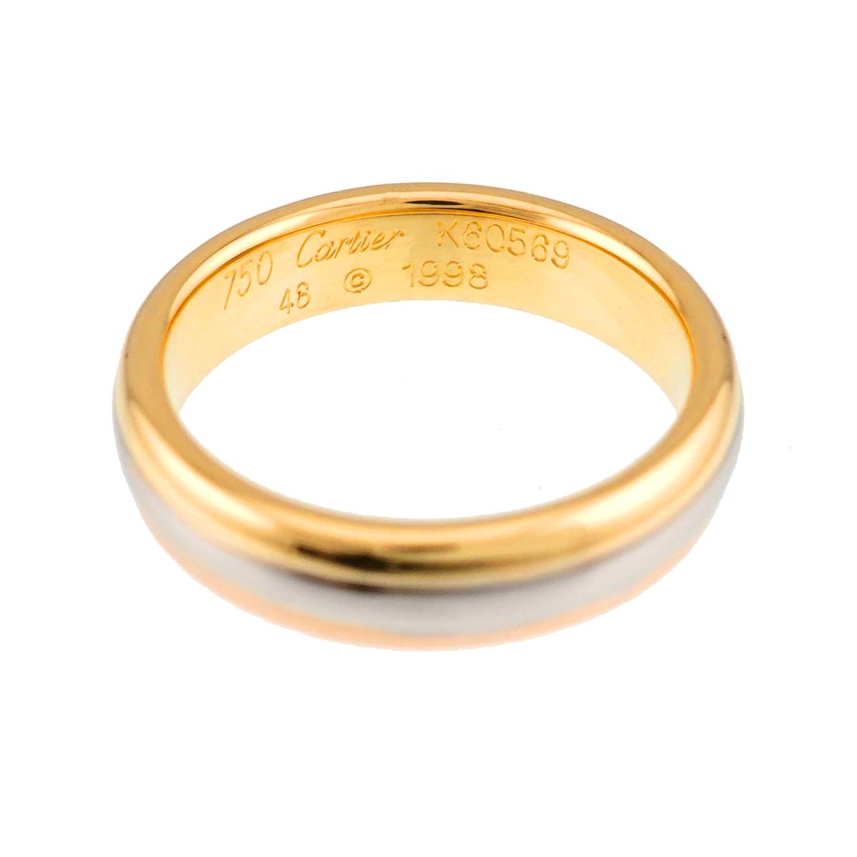 Vendome Ring 18K YG WG PG 750 size48 4.5(US)