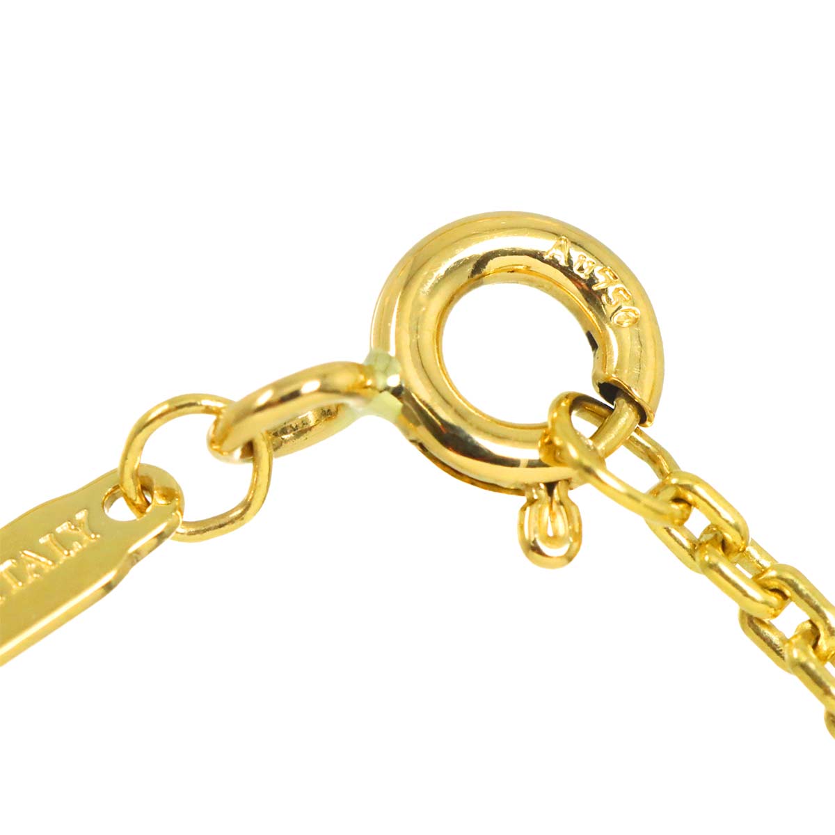 Hardware Double Link Small Necklace 18K Yellow Gold 750
