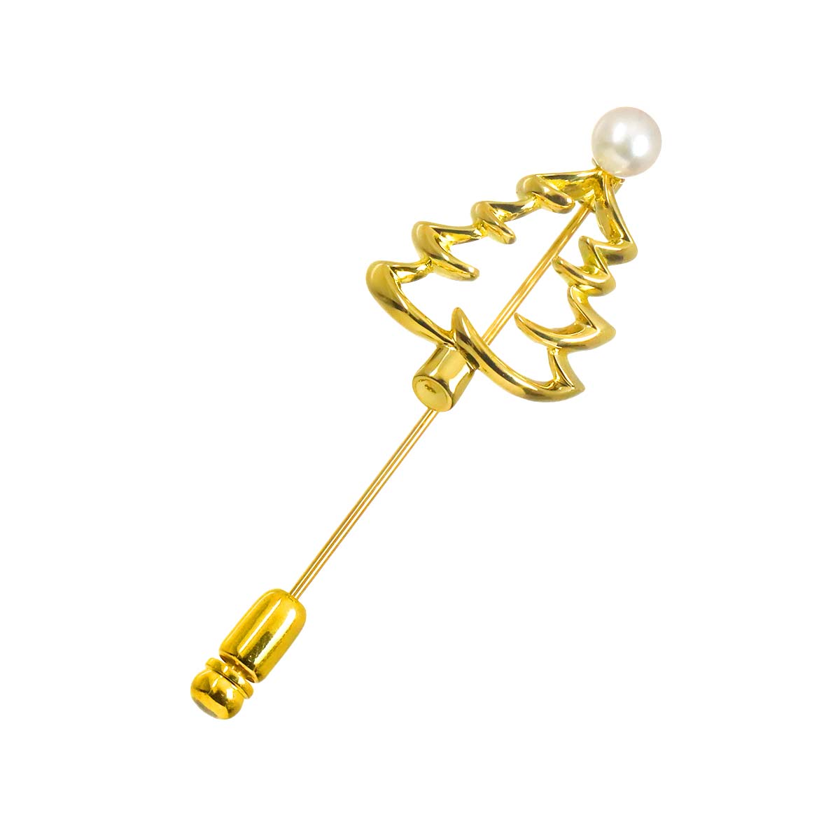 Akoya Pearl 5.6mm Brooch 18K YG 750