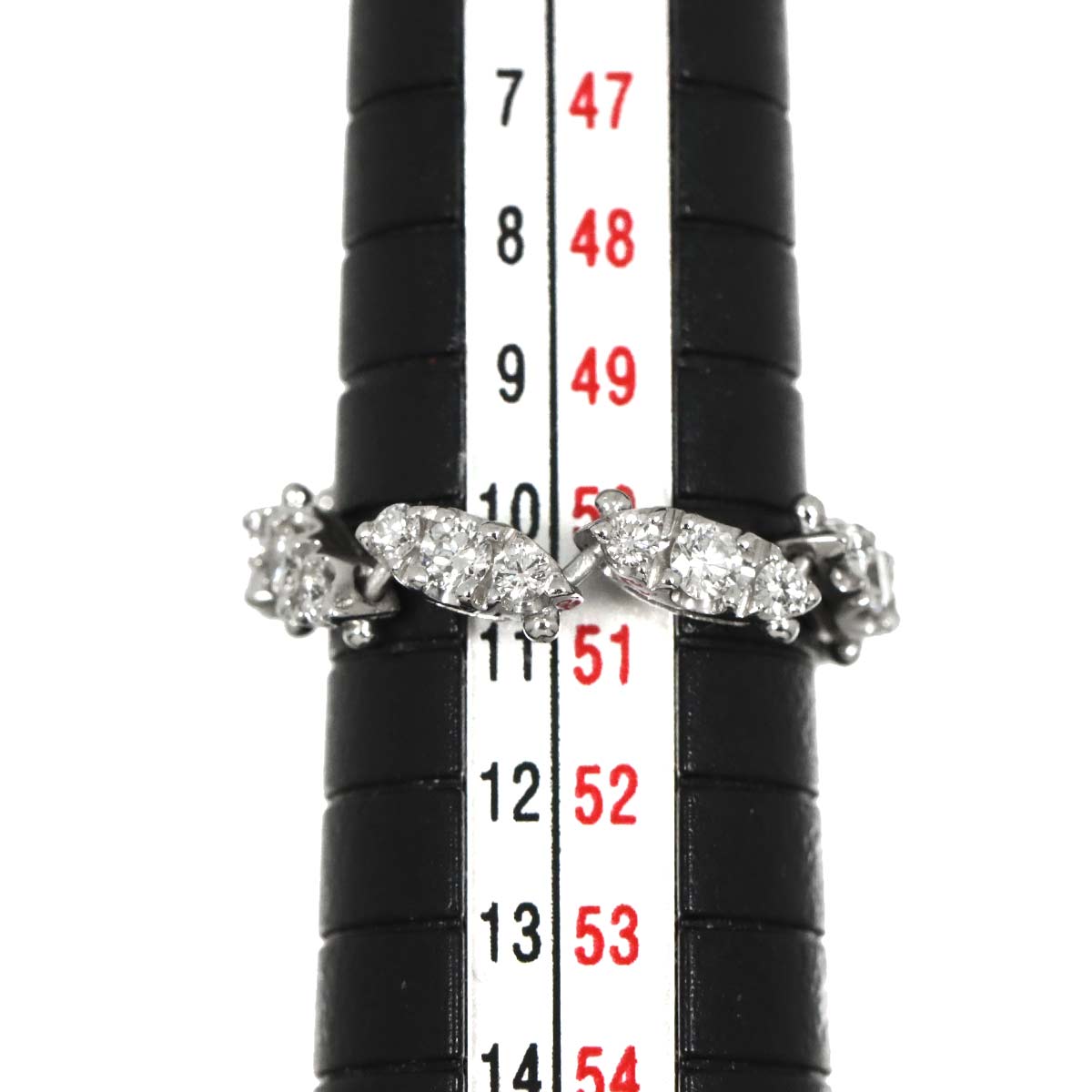Diamond 0.88ct Ring 18K WG 750 Size5.25-5.5(US)