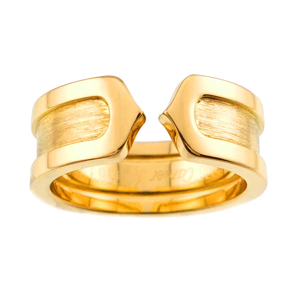 C2 Ring 18K YG 750 size48 4-4.5(US)