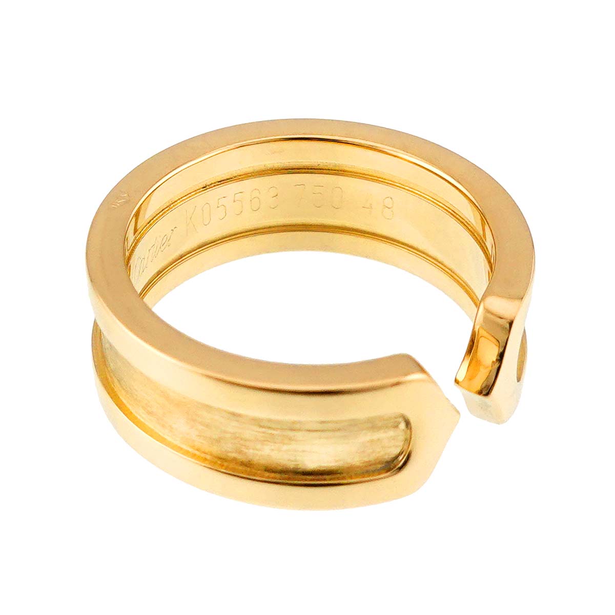 C2 Ring 18K YG 750 size48 4-4.5(US)