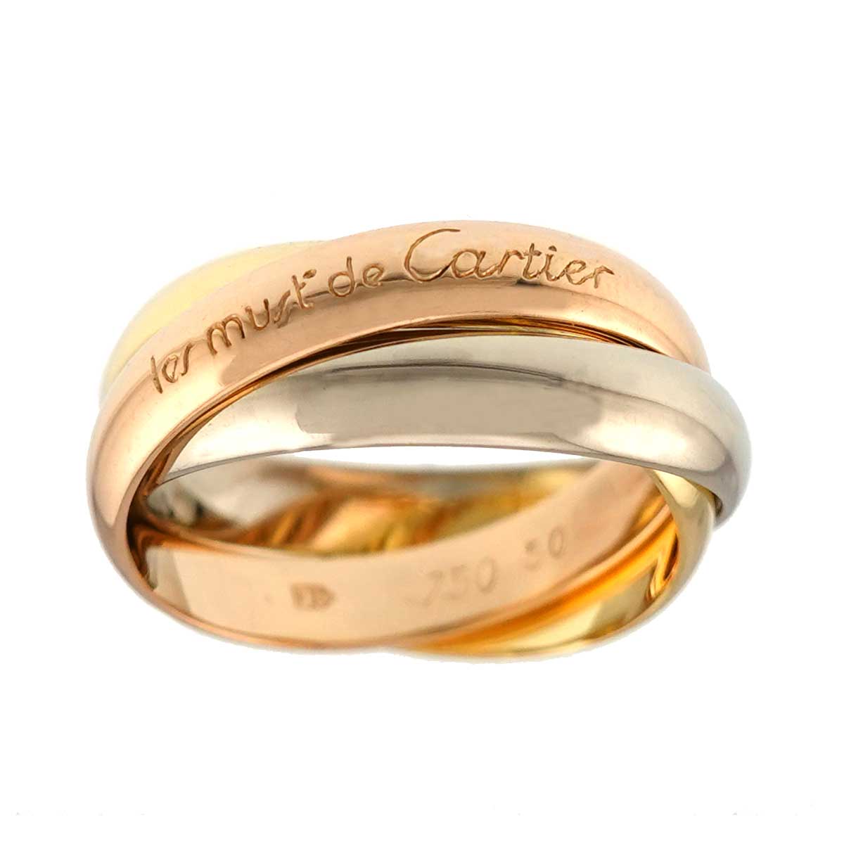 Trinity MM Ring 18K YG WG PG 750 Size50 5.25(US)