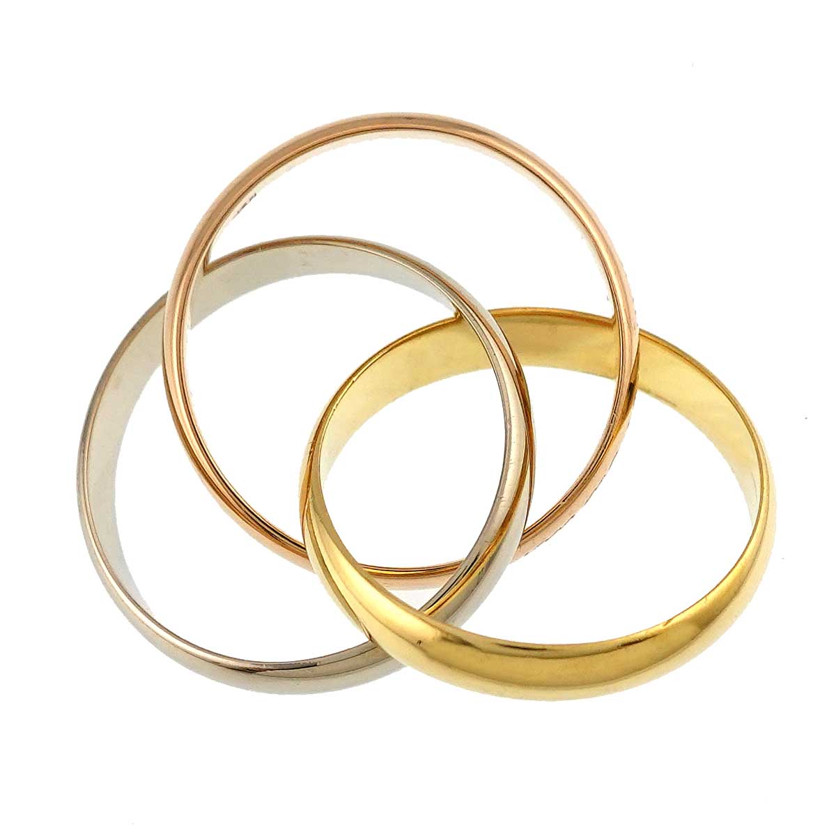 Trinity MM Ring 18K YG WG PG 750 Size50 5.25(US)
