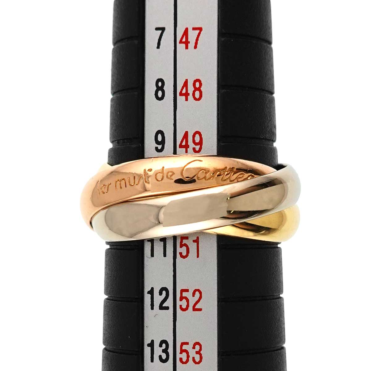 Trinity MM Ring 18K YG WG PG 750 Size50 5.25(US)