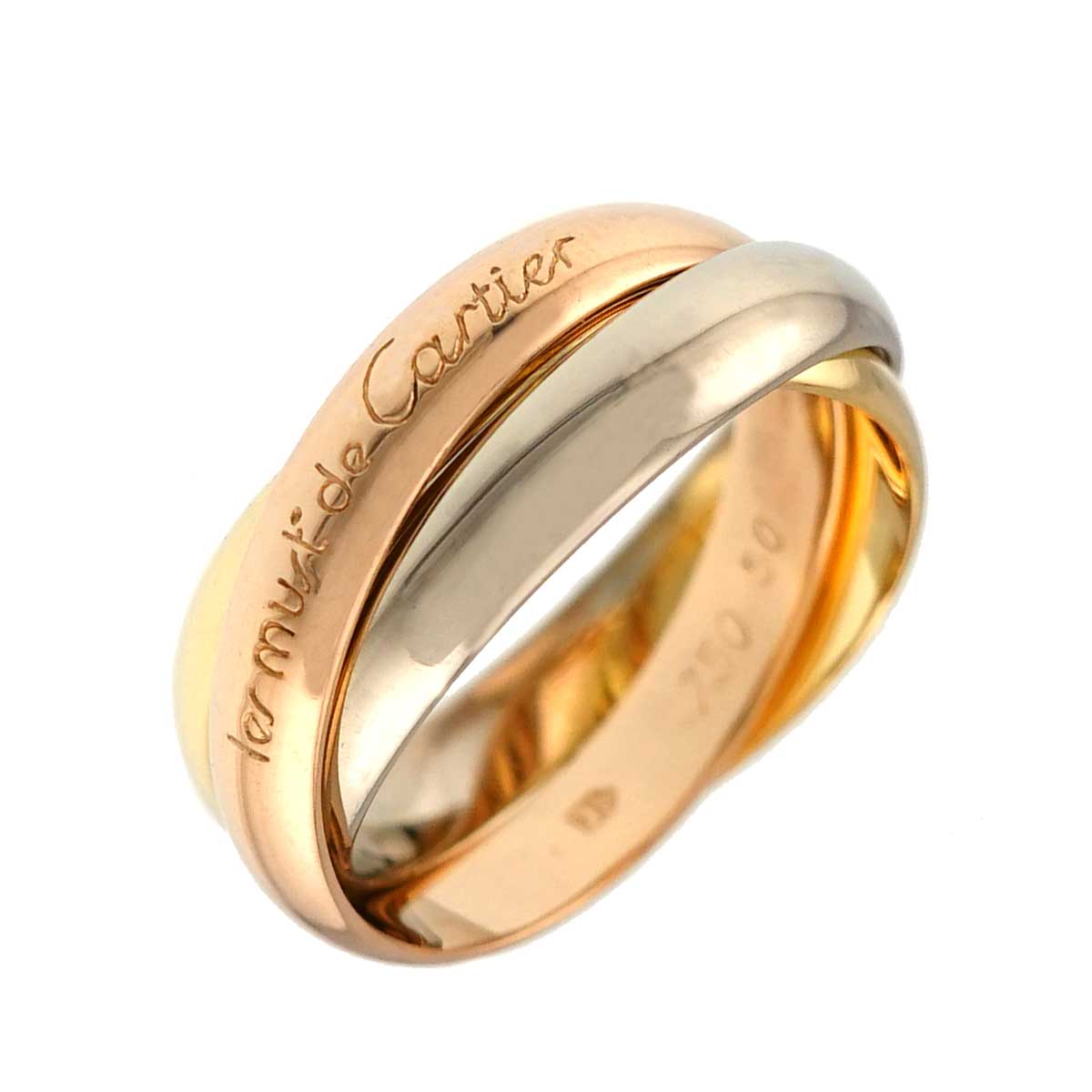 Trinity MM Ring 18K YG WG PG 750 Size50 5.25(US)
