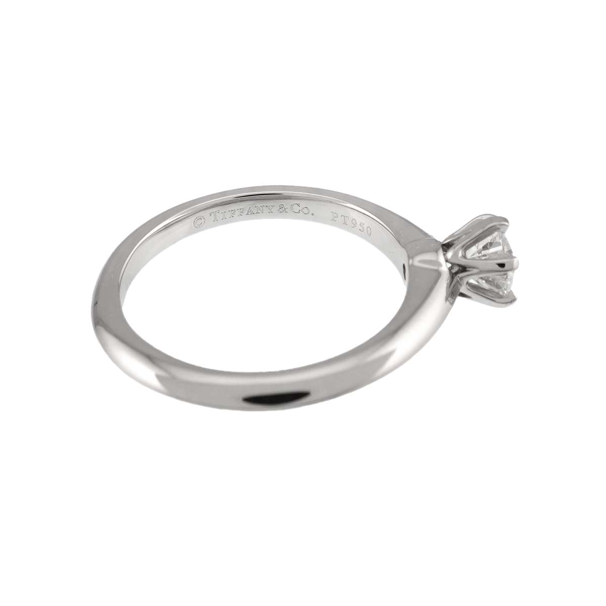 Diamond 0.40ct G/SI1/3EX Ring Pt 4.75-5(US)