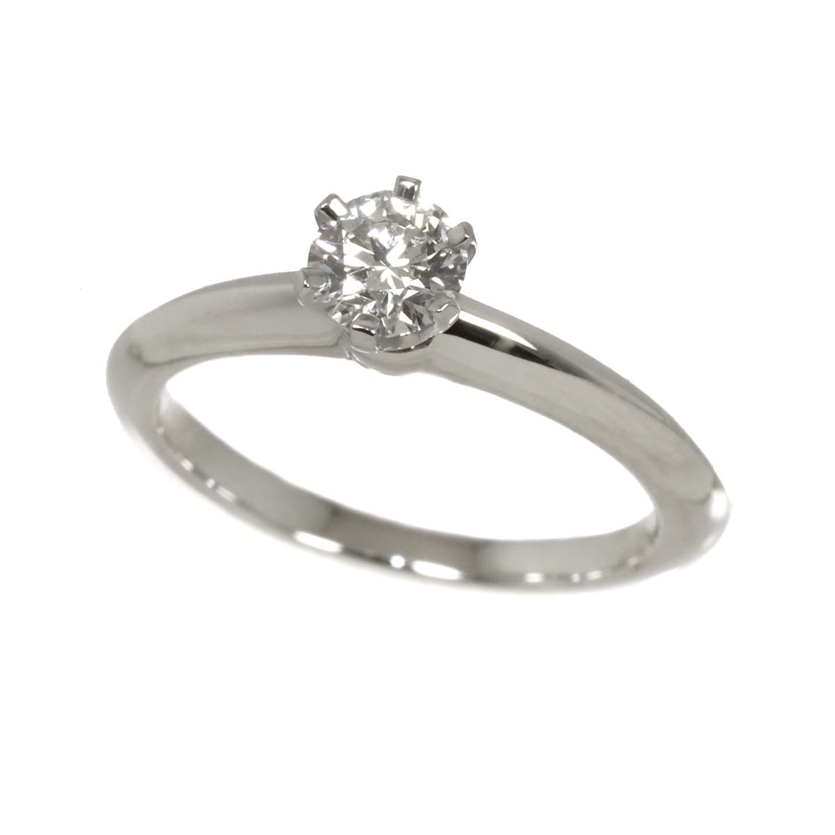 Diamond 0.40ct G/SI1/3EX Ring Pt 4.75-5(US)