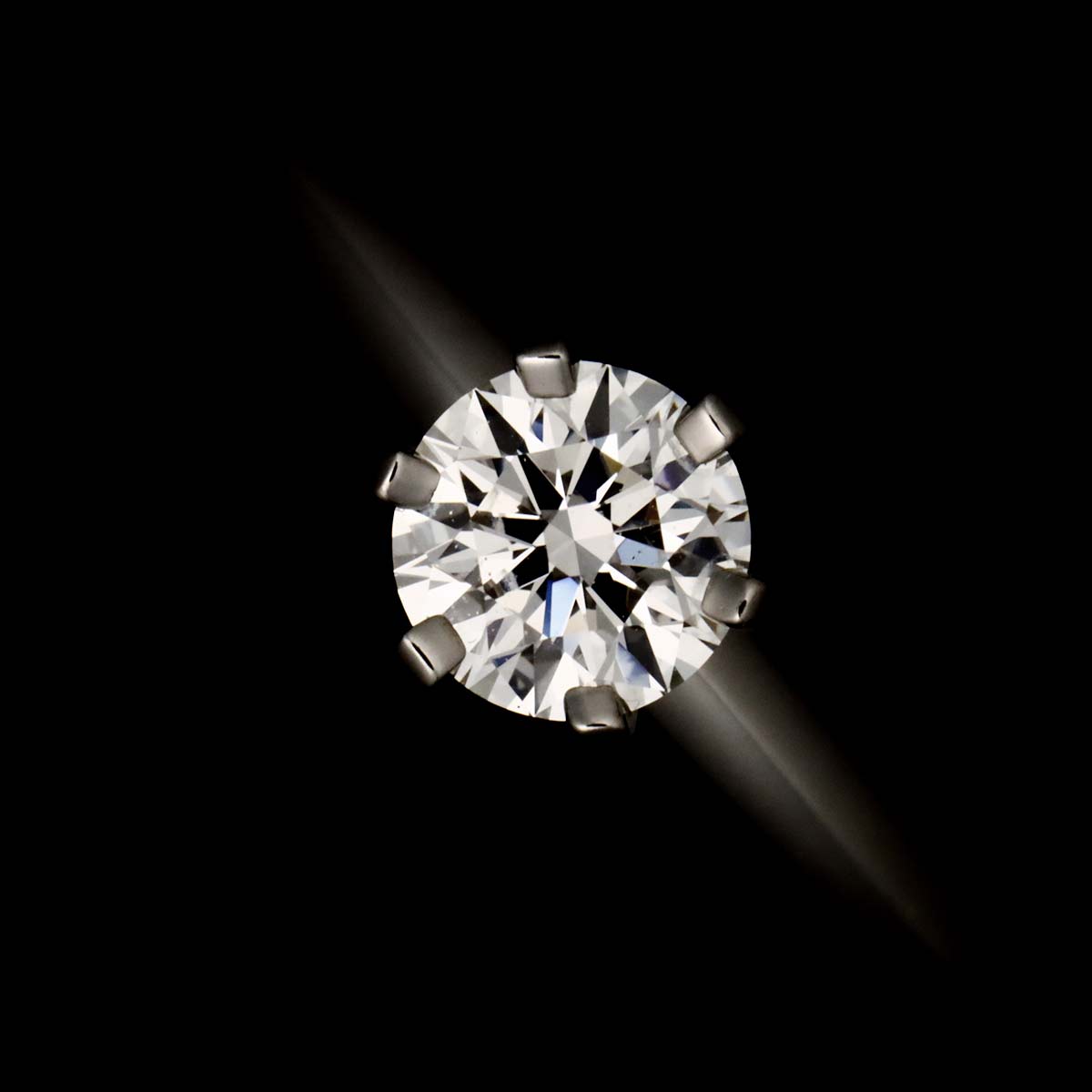 Diamond 0.40ct G/SI1/3EX Ring Pt 4.75-5(US)
