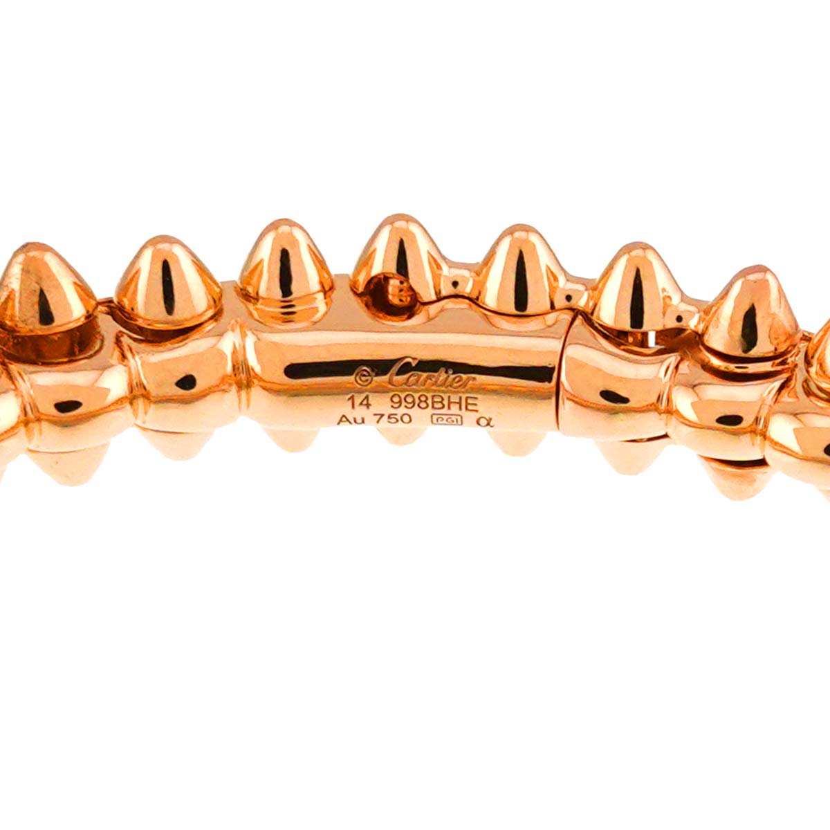 CLASH DE CARTIER SM Bracelet Bangle 18K Pink Gold 750 Size14
