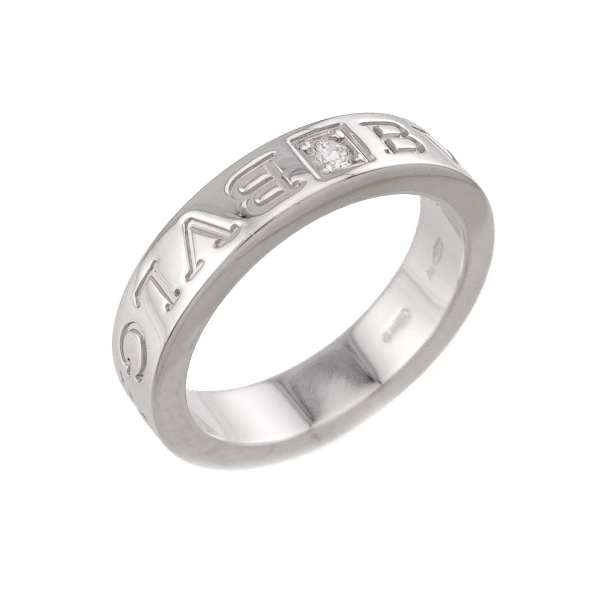 B-ZERO1 Diamond Ring 18K WG 750 size4.5(US)
