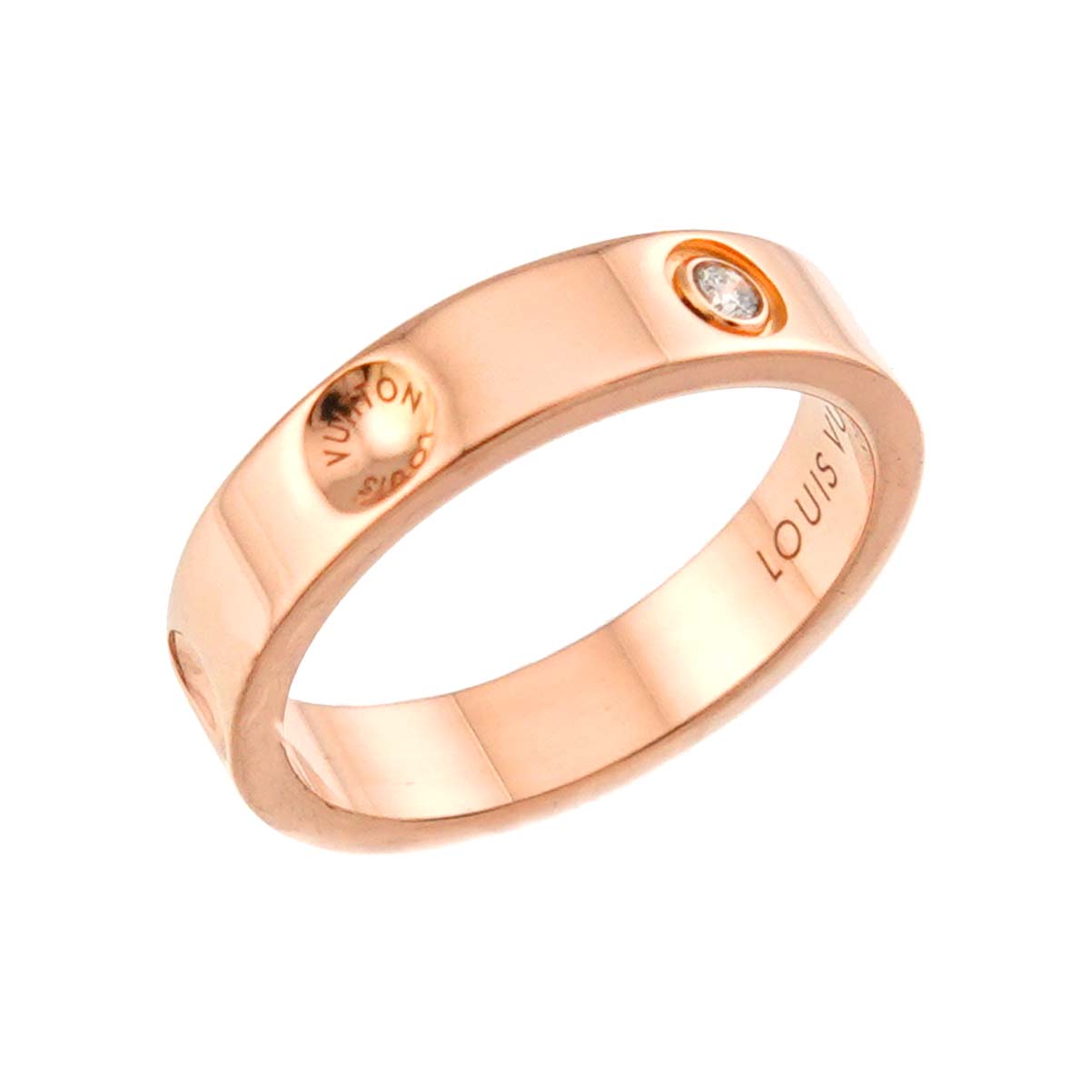 Alliance Anplant Diamond Ring K18 PG 750 Size44 2.75-3(US)
