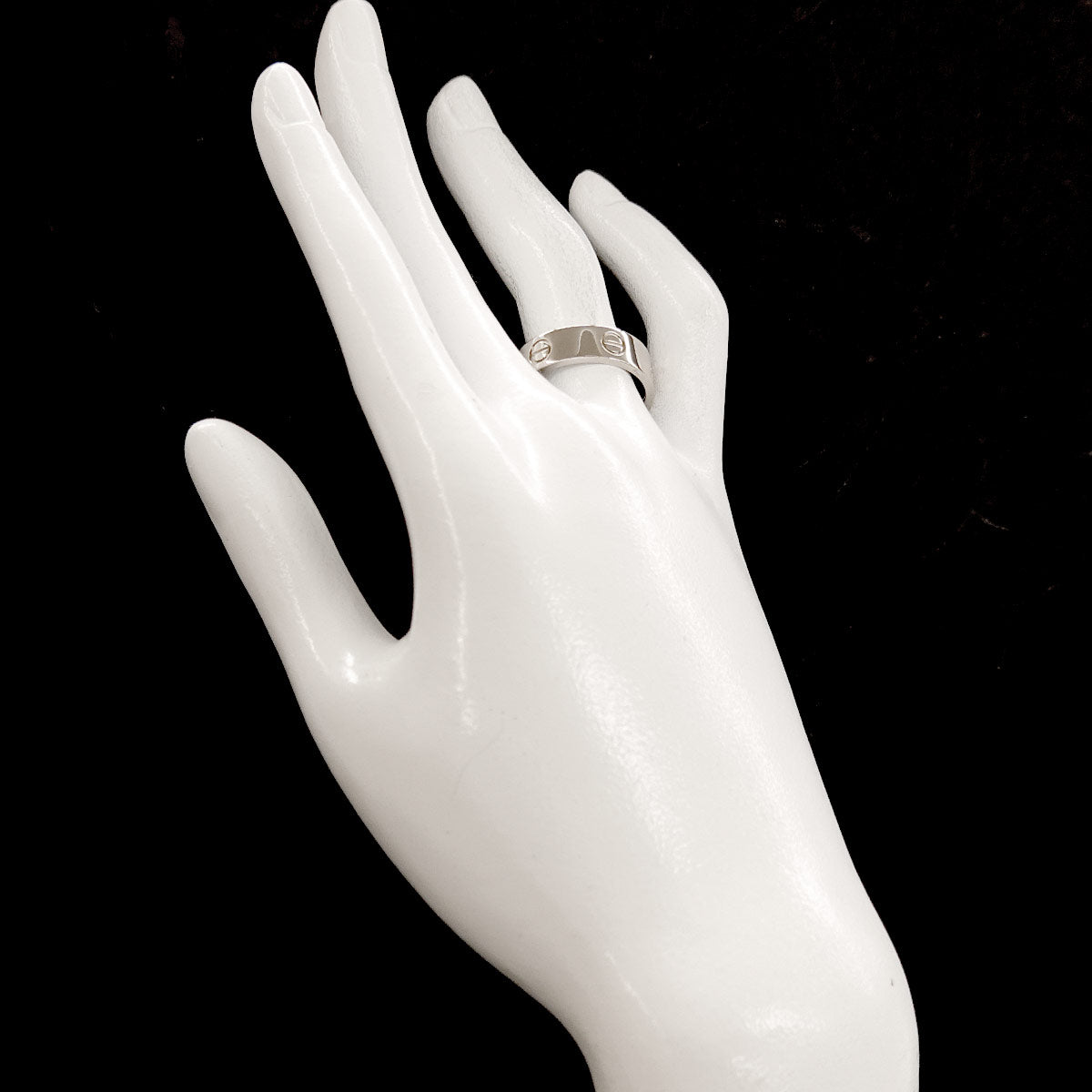 Love Ring 18K White Gold 750 size60 8.75(US)