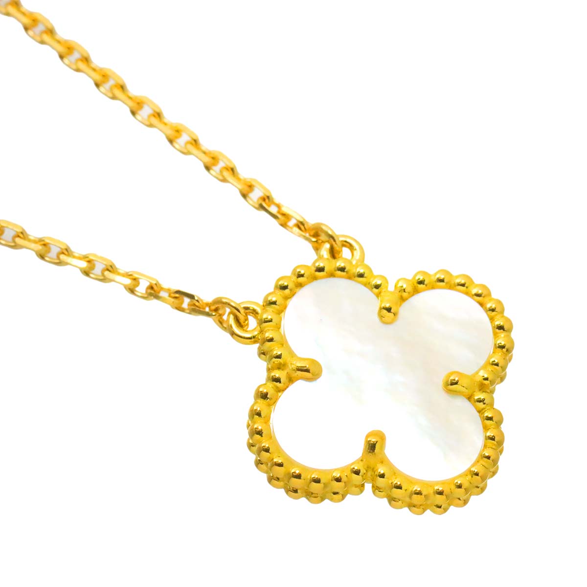 Vintage Alhambra MOP Necklace 18K YG 750