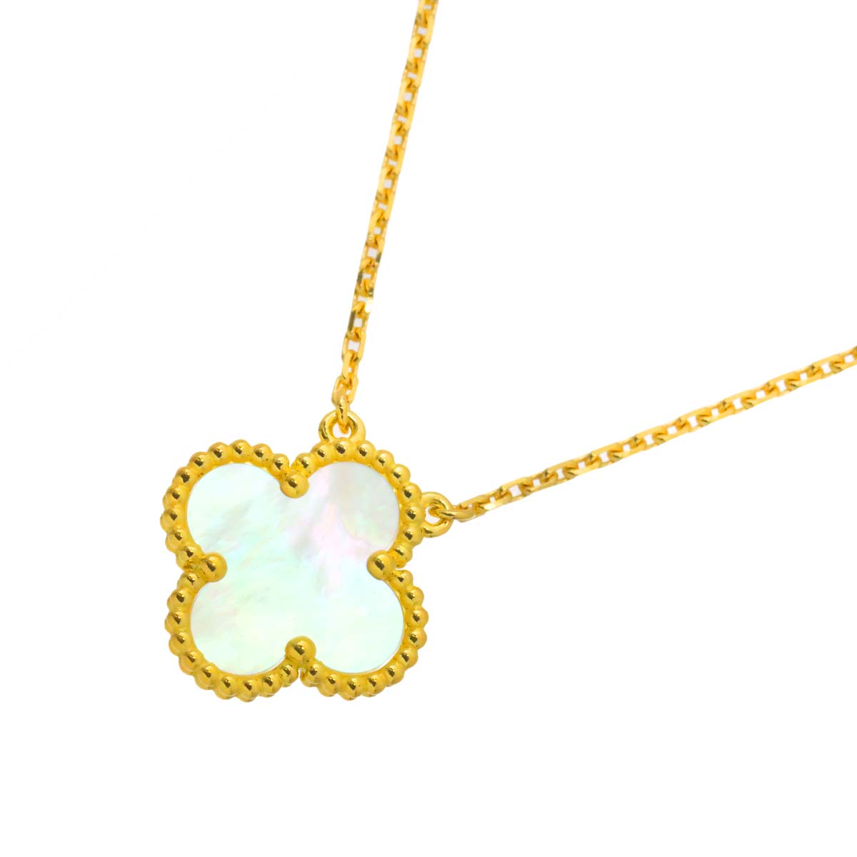 Vintage Alhambra MOP Necklace 18K YG 750