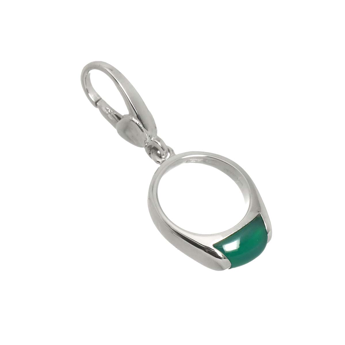 Chrysoprase Pendant Top 18K WG 750