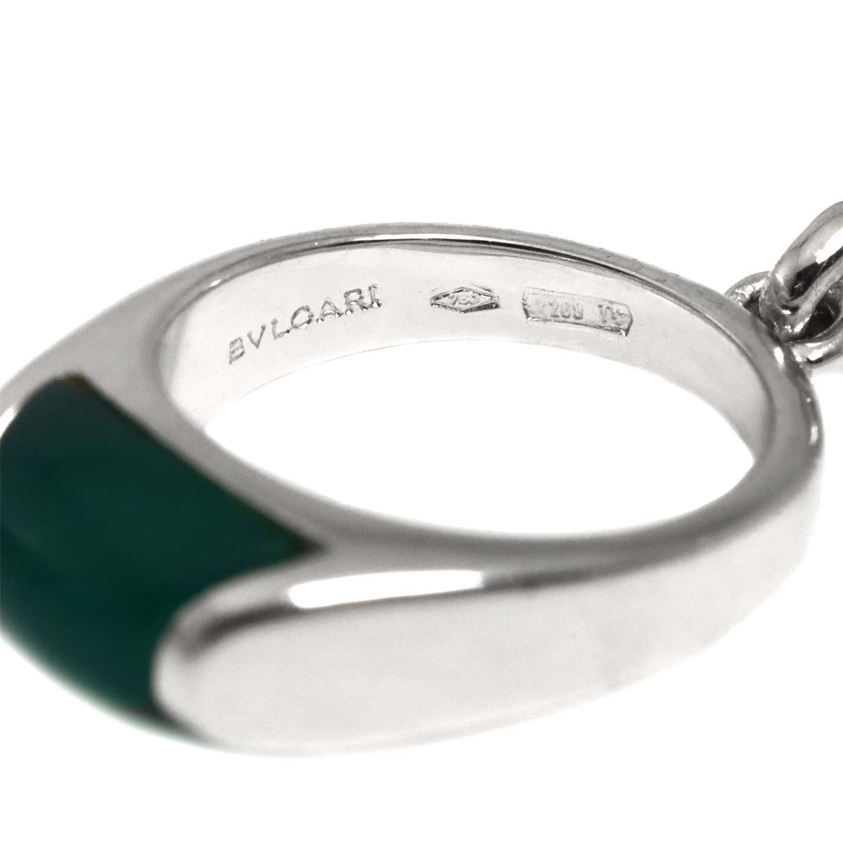 Chrysoprase Pendant Top 18K WG 750