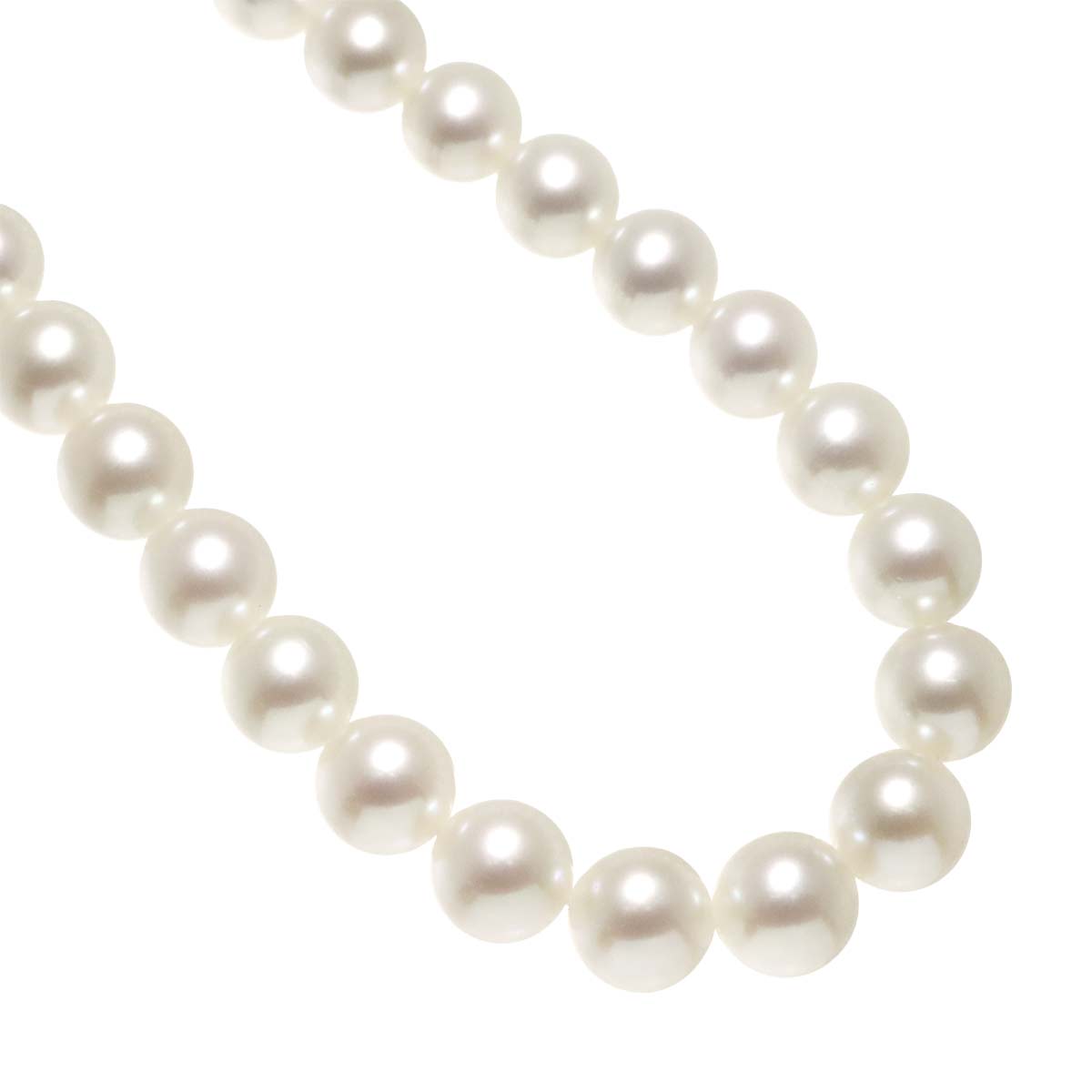 Akoya Pearl 7.4-7.0mm Necklace SV Silver 925