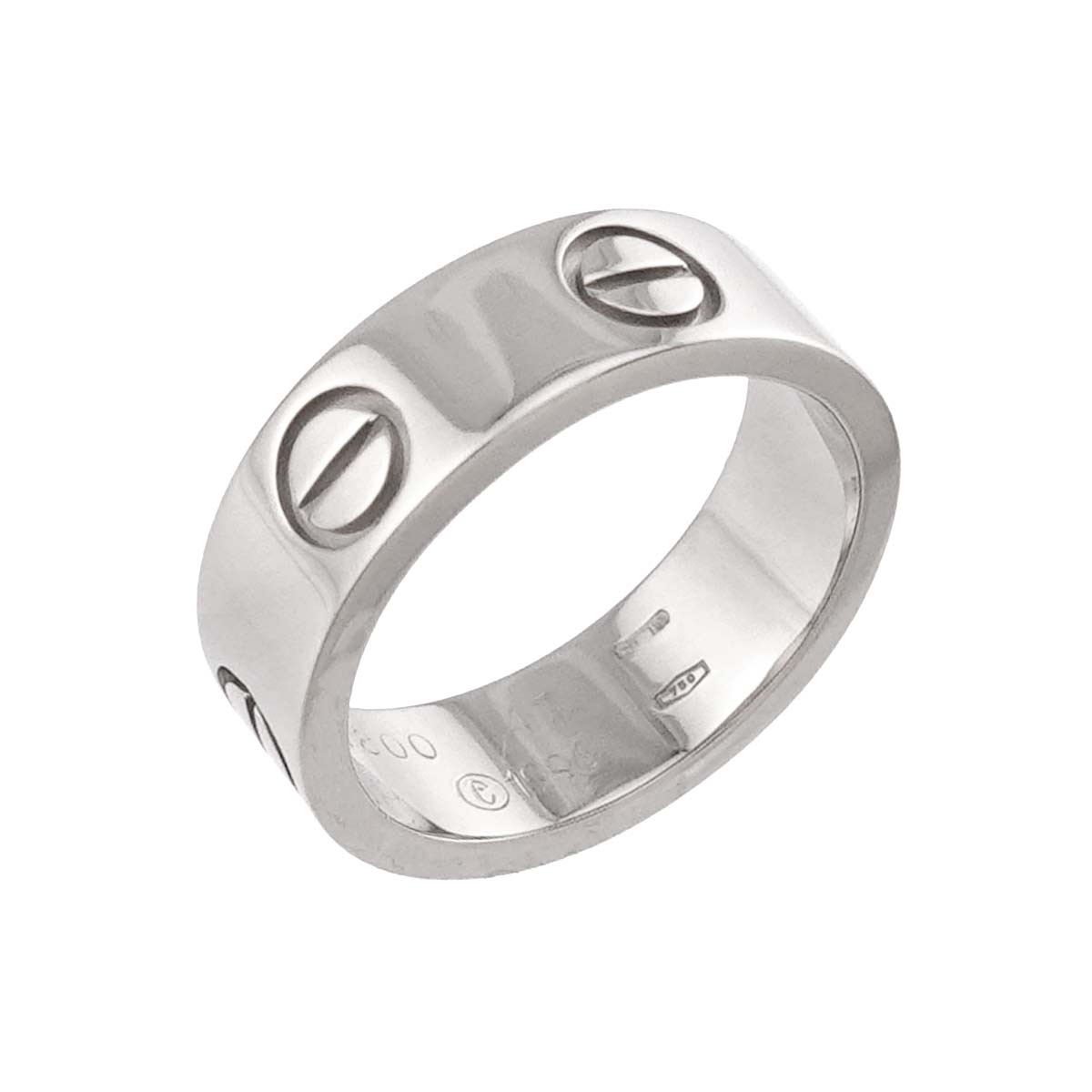 Love Ring 18K White Gold 750 size47 3.75(US)