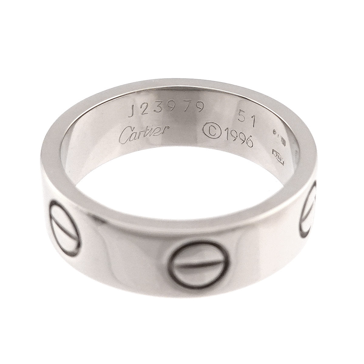 Love Classic Ring 18K White Gold 750 size51 5.25(US)