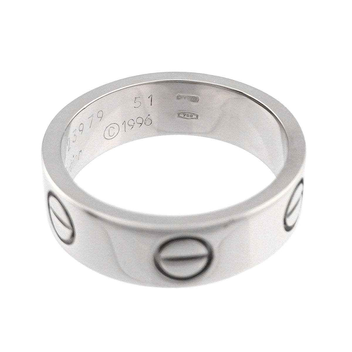 Love Classic Ring 18K White Gold 750 size51 5.25(US)