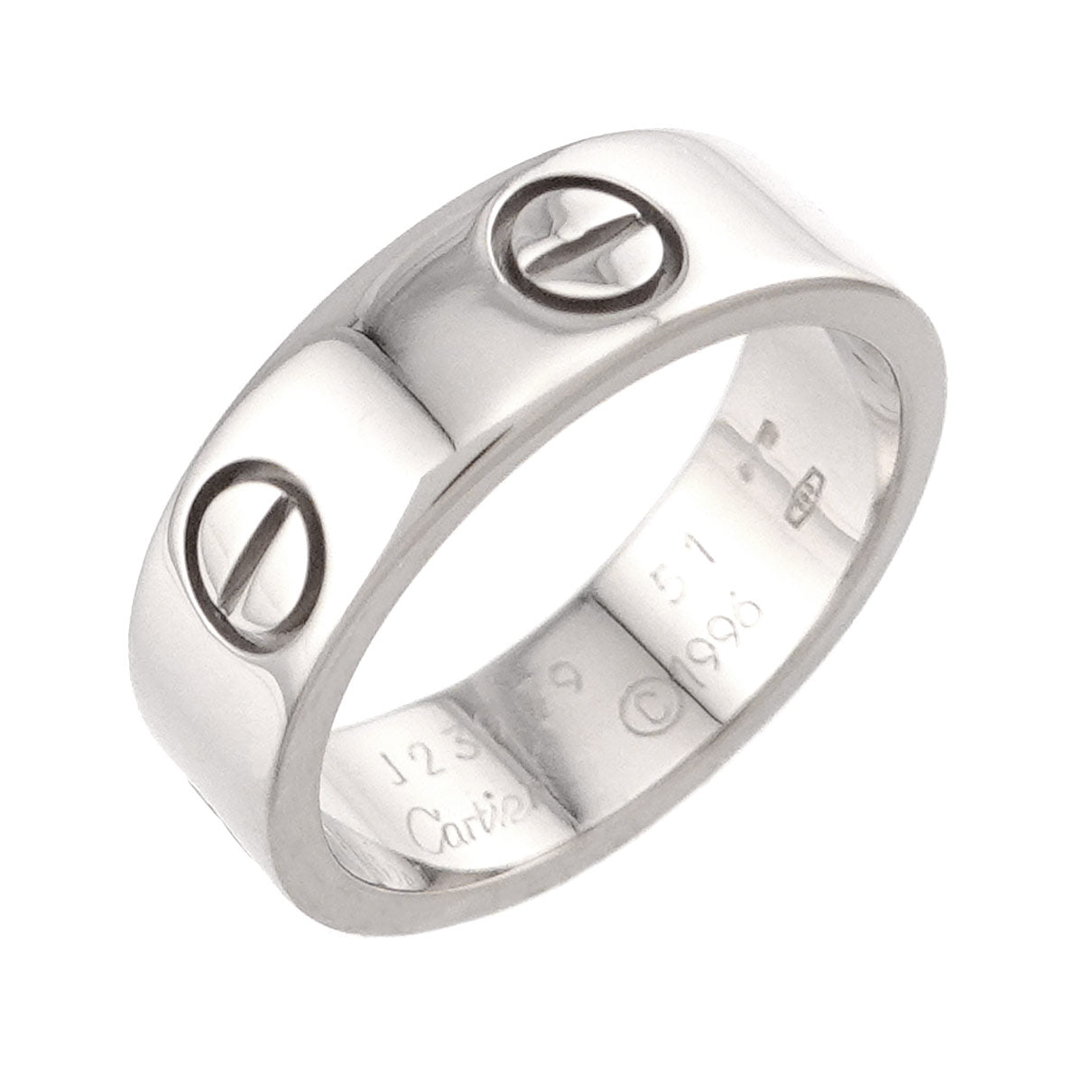 Love Classic Ring 18K White Gold 750 size51 5.25(US)